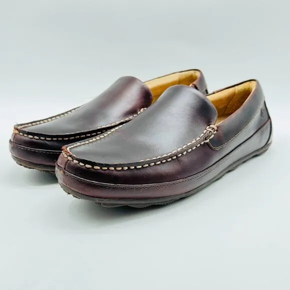 Sperry Shoes Mens 8.5 Brown Leather Loafers Venetian Slip On Casual Dress NEW