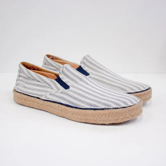 Sperry Shoes Mens Size 11 Top Sider  Espadrilles Canvas Slip On Round Toe Loafer