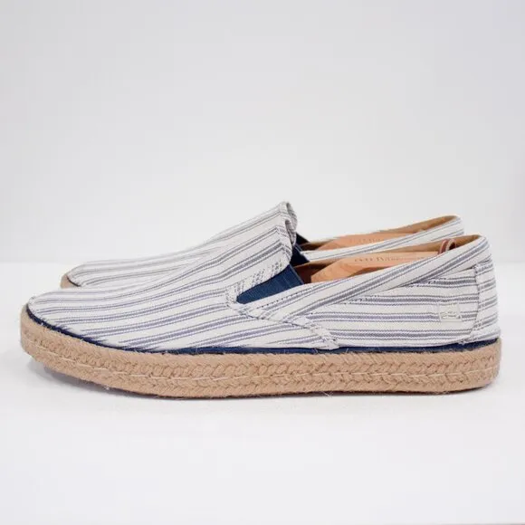 Sperry Shoes Mens Size 11 Top Sider  Espadrilles Canvas Slip On Round Toe Loafer