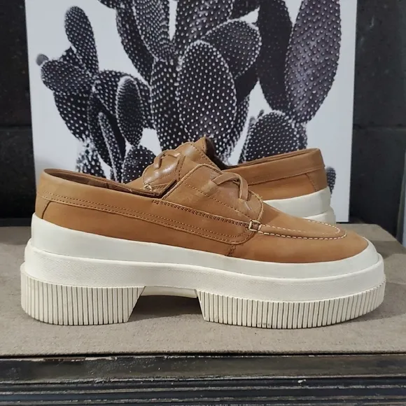 Sperry Tan Platform Loafers