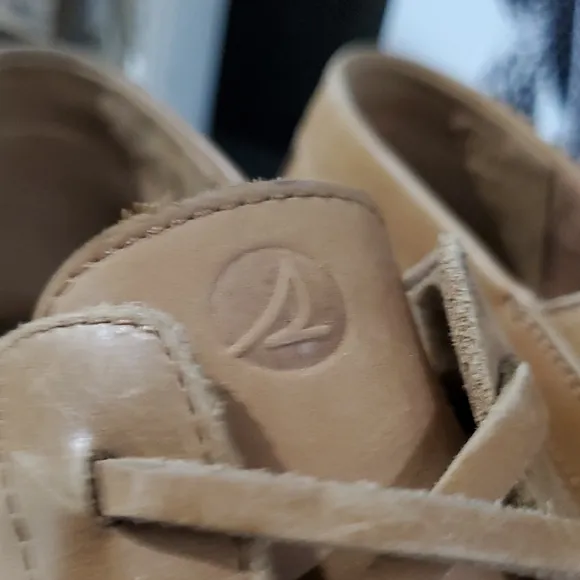 Sperry Tan Platform Loafers