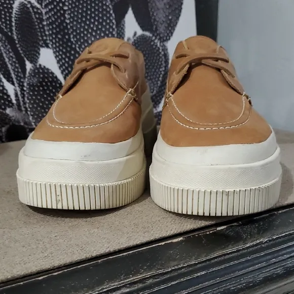 Sperry Tan Platform Loafers