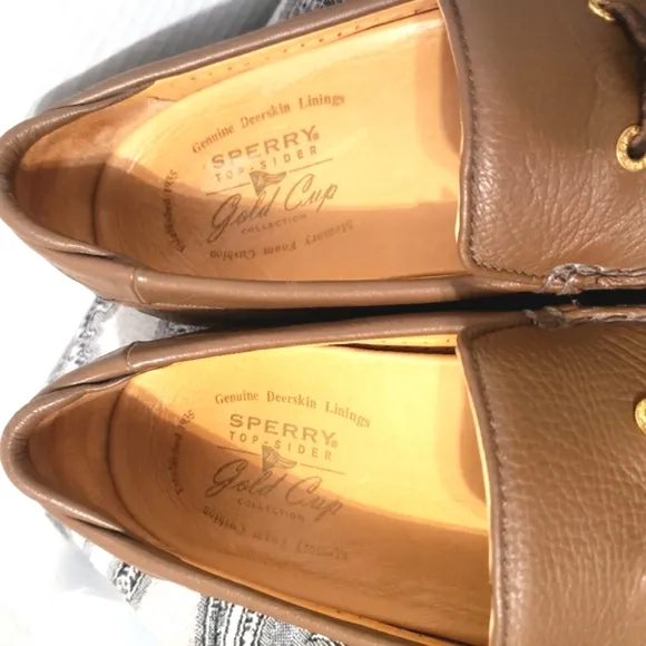 Sperry Top-Sider Gold Cup Driving Loafers Brown Leather 11 1/2&quot; M