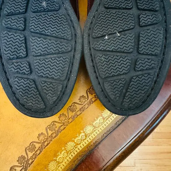 Sperry Top Sider WETLAND Moccasin Brown Leather Slip On Preppy Penny Loafers 9.5