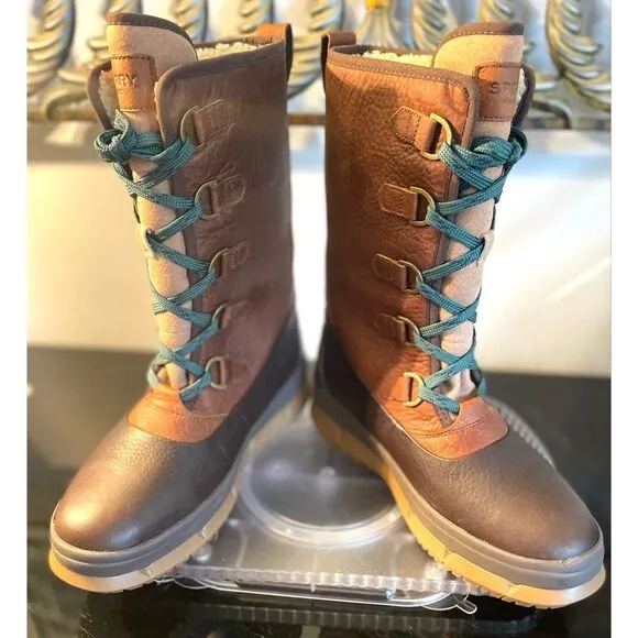 SPERRYWomen's Kittery Tall Leather Boots Tan/Brown Size 10 Medium NEW