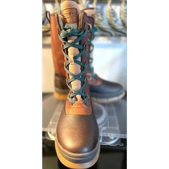 SPERRYWomen's Kittery Tall Leather Boots Tan/Brown Size 10 Medium NEW