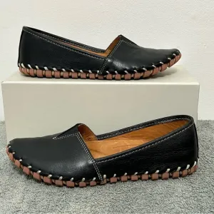 Spring Step Leather Kathaleta Slip On Comfort Flats