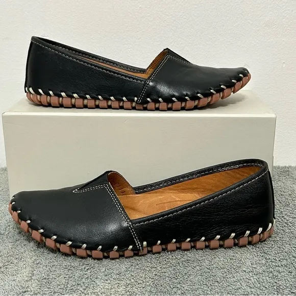 Spring Step Leather Kathaleta Slip On Comfort Flats