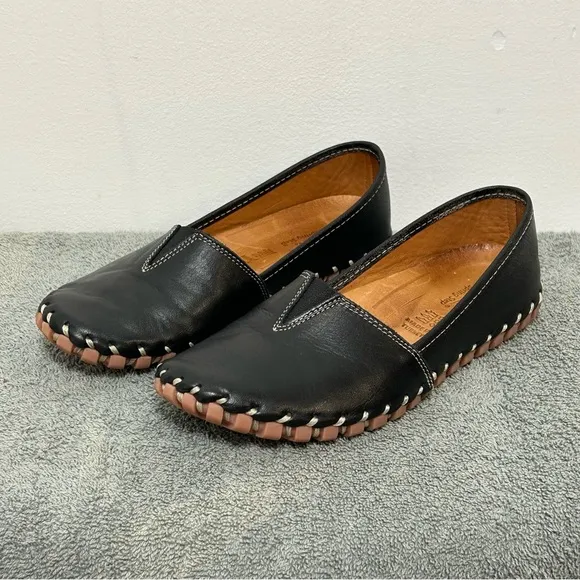 Spring Step Leather Kathaleta Slip On Comfort Flats
