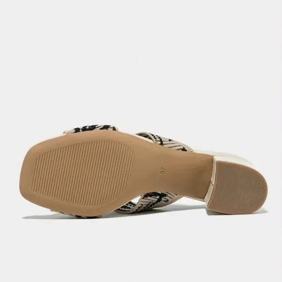Spring/Summer Breathable Hollow-Out Open Toe Women's Fashion High Heel Sandals