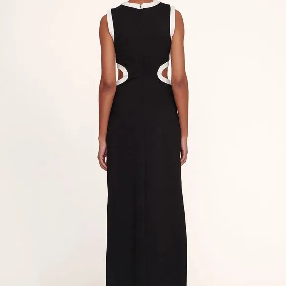 Staud Dolce Waist-Cutout Maxi Dress