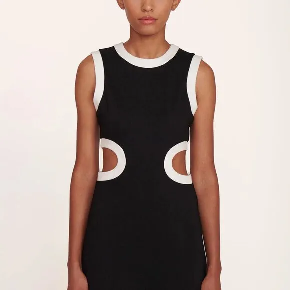 Staud Dolce Waist-Cutout Maxi Dress