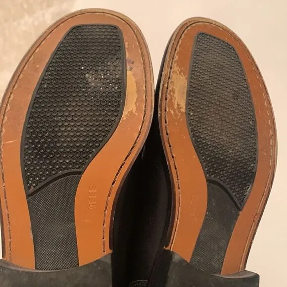 Steeple Gate Made in Brazil Men’s Leather Black Slip On Loafer Size 9