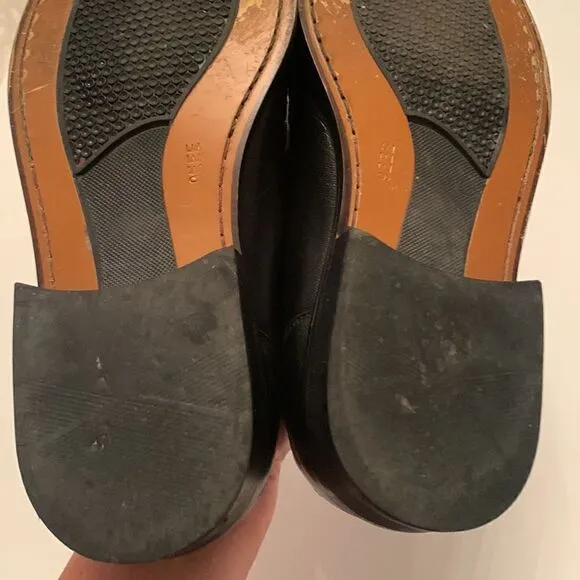 Steeple Gate Made in Brazil Men’s Leather Black Slip On Loafer Size 9