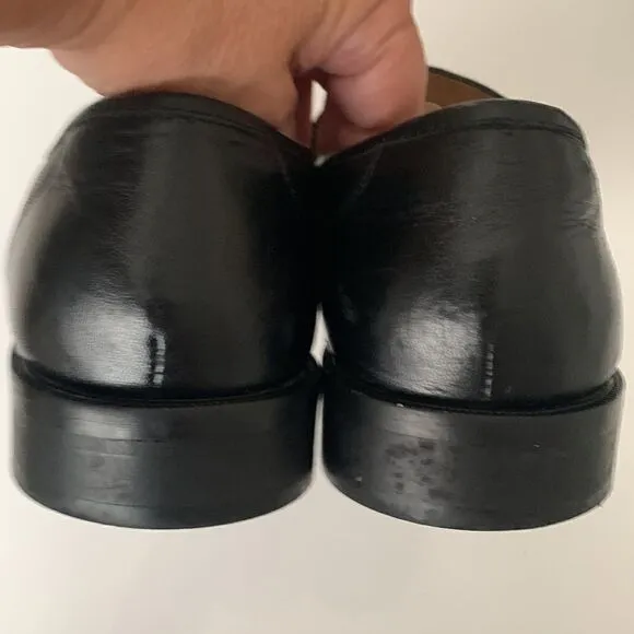 Steeple Gate Made in Brazil Men’s Leather Black Slip On Loafer Size 9