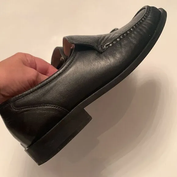 Steeple Gate Made in Brazil Men’s Leather Black Slip On Loafer Size 9