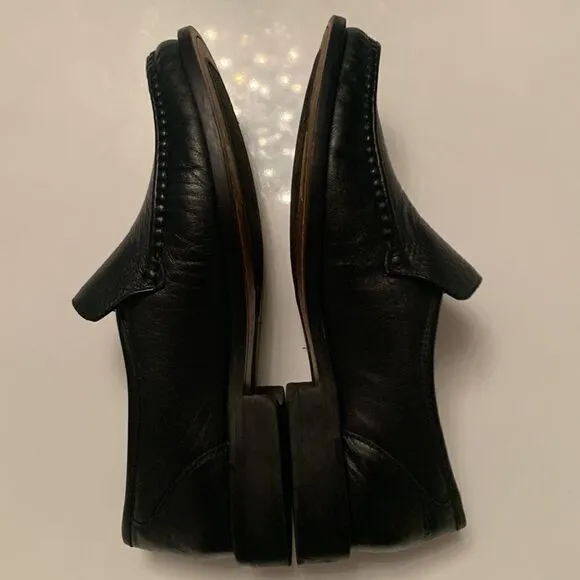 Steeple Gate Made in Brazil Men’s Leather Black Slip On Loafer Size 9