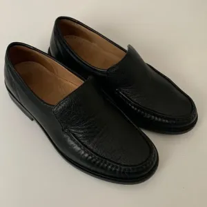Steeple Gate Made in Brazil Men’s Leather Black Slip On Loafer Size 9