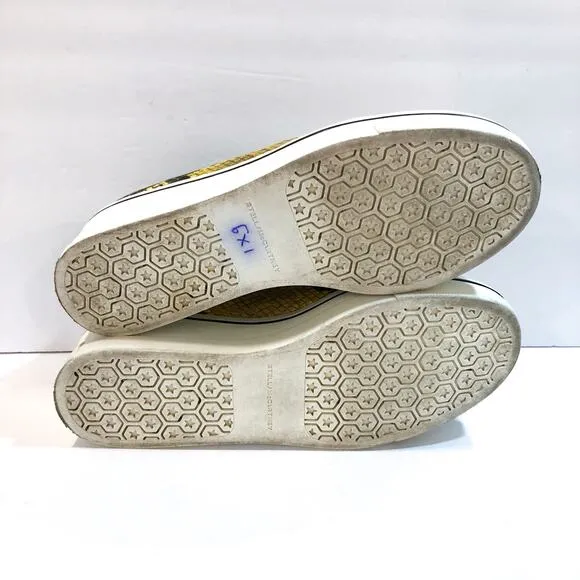 Stella McCartney Binx Snake Print Python Wedge Platform Loafers