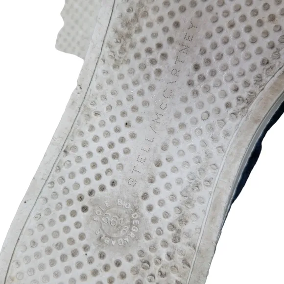 Stella McCartney Pointed Toe Denim Slip-on Sneakers