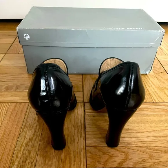Stephane Kélian Black High Heel Loafers