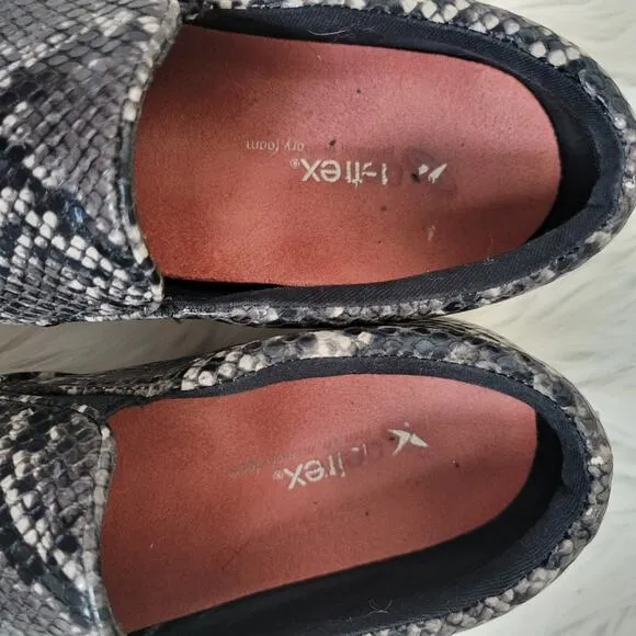 Steve Madden Gills Snake Skin Slip-On Platform Sneakers Size 8.5