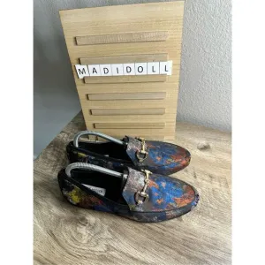 Steve Madden Men’s 7.5M Patterned Horsebit Risky Loafers