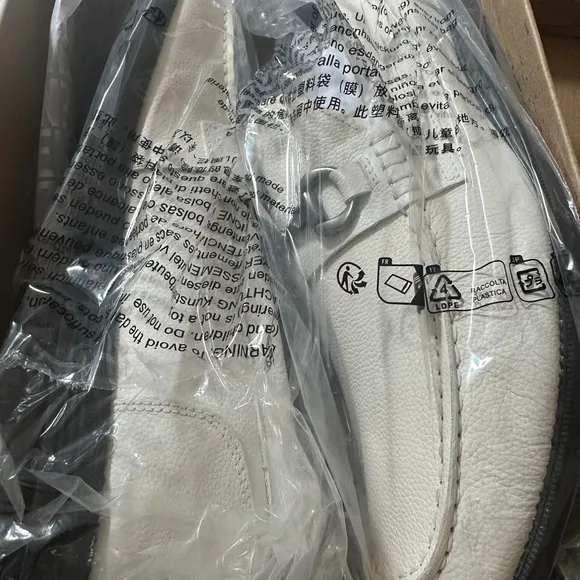 Steve Madden White Leather Loafers