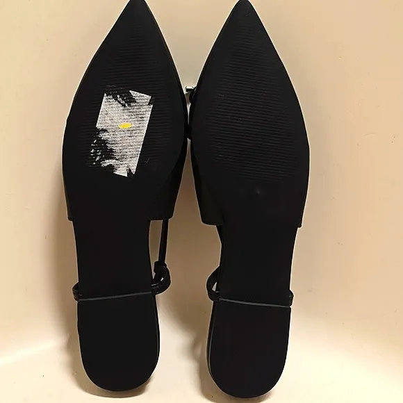Steve Madden Women's Laylah Pointed-Toe Pleated Slingback Flats