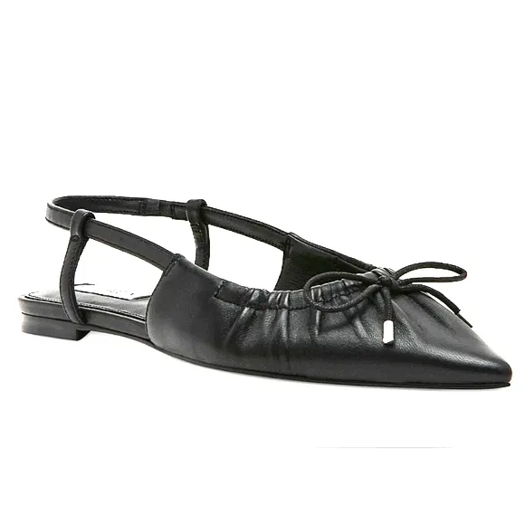 Steve Madden Women's Laylah Pointed-Toe Pleated Slingback Flats