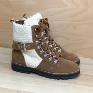 Steven Madden Winter Leather Boots Size 10M.