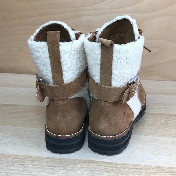 Steven Madden Winter Leather Boots Size 10M.