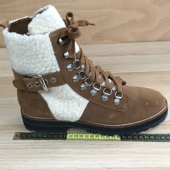 Steven Madden Winter Leather Boots Size 10M.