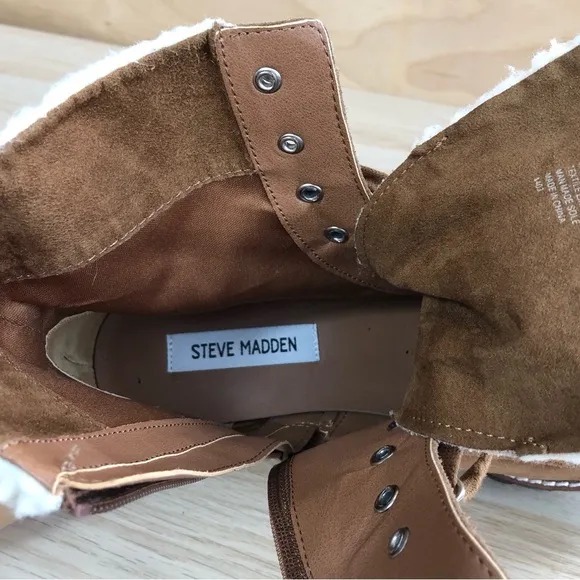 Steven Madden Winter Leather Boots Size 10M.