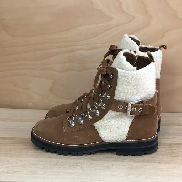 Steven Madden Winter Leather Boots Size 10M.