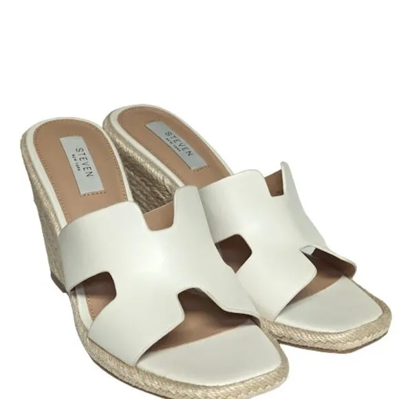 Steven New York by Steve Madden Pacen Slip On Espadrille Wedge Sandal Size 9.5