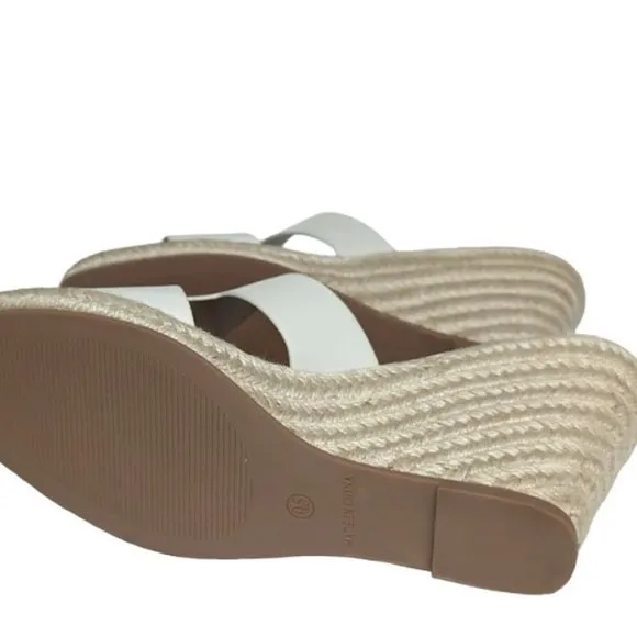 Steven New York by Steve Madden Pacen Slip On Espadrille Wedge Sandal Size 9.5