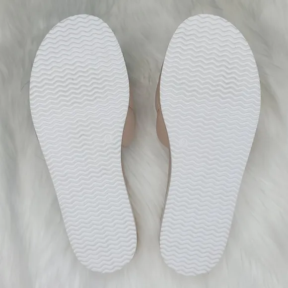 Steven New York Lazier Quilted Blush Slides Sandals