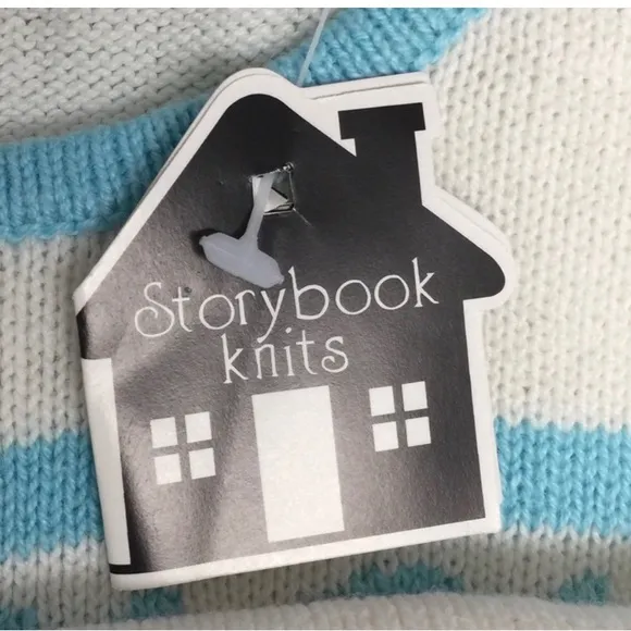 STORYBOOK KNITS Rare Sweater Tank With Cat Watching Fish Women’s Size Medium NWT