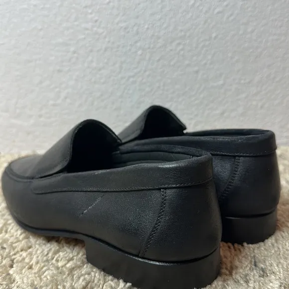 Stravers Black Leather Loafers Men’s size 38