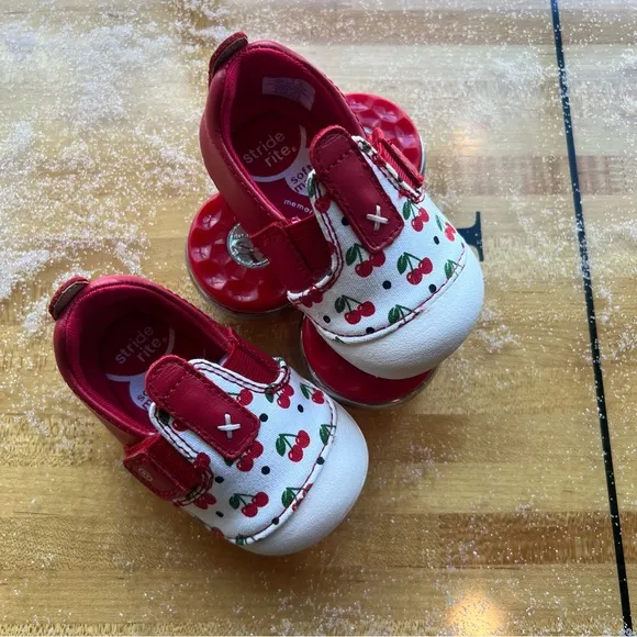 Stride Rite Atlas Cherry Print Slip On Sneaker