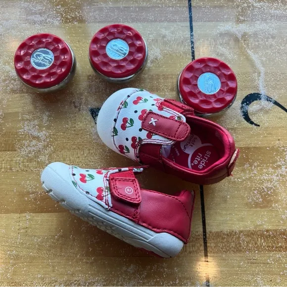 Stride Rite Atlas Cherry Print Slip On Sneaker