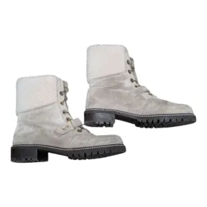 STUART WEITZMAN (8M) Women's Shearling-Lined Suede Boots