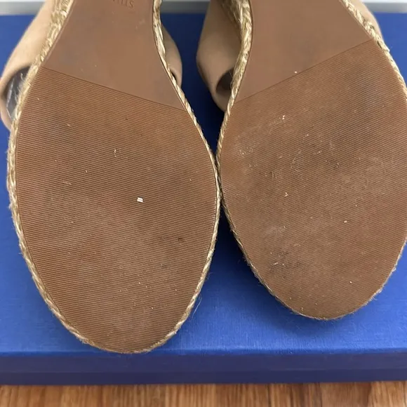 Stuart Weitzman Adobe Swede Espadrilles Size 9