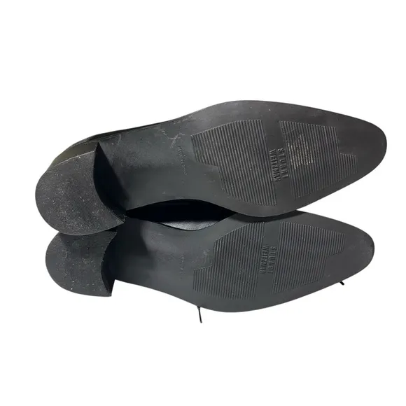 Stuart Weitzman Black and Gray Oxford Shoes with Block Heel size 8.5B women’s