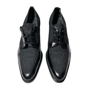 Stuart Weitzman Black and Gray Oxford Shoes with Block Heel size 8.5B women’s