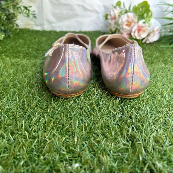 Stuart Weitzman EMILIA MARY JANE FLAT inBALLET  Iridescent Patent size 8 new