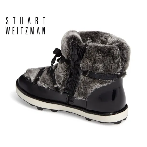 Stuart Weitzman girls Ariana faux fur snow boots