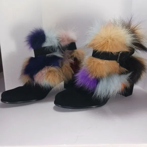 STUART WEITZMAN Gofurit Furmamia Suede Boots Like New Sz 10 M