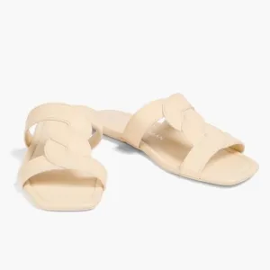 STUART WEITZMAN Ibiza twisted leather slides Size 6